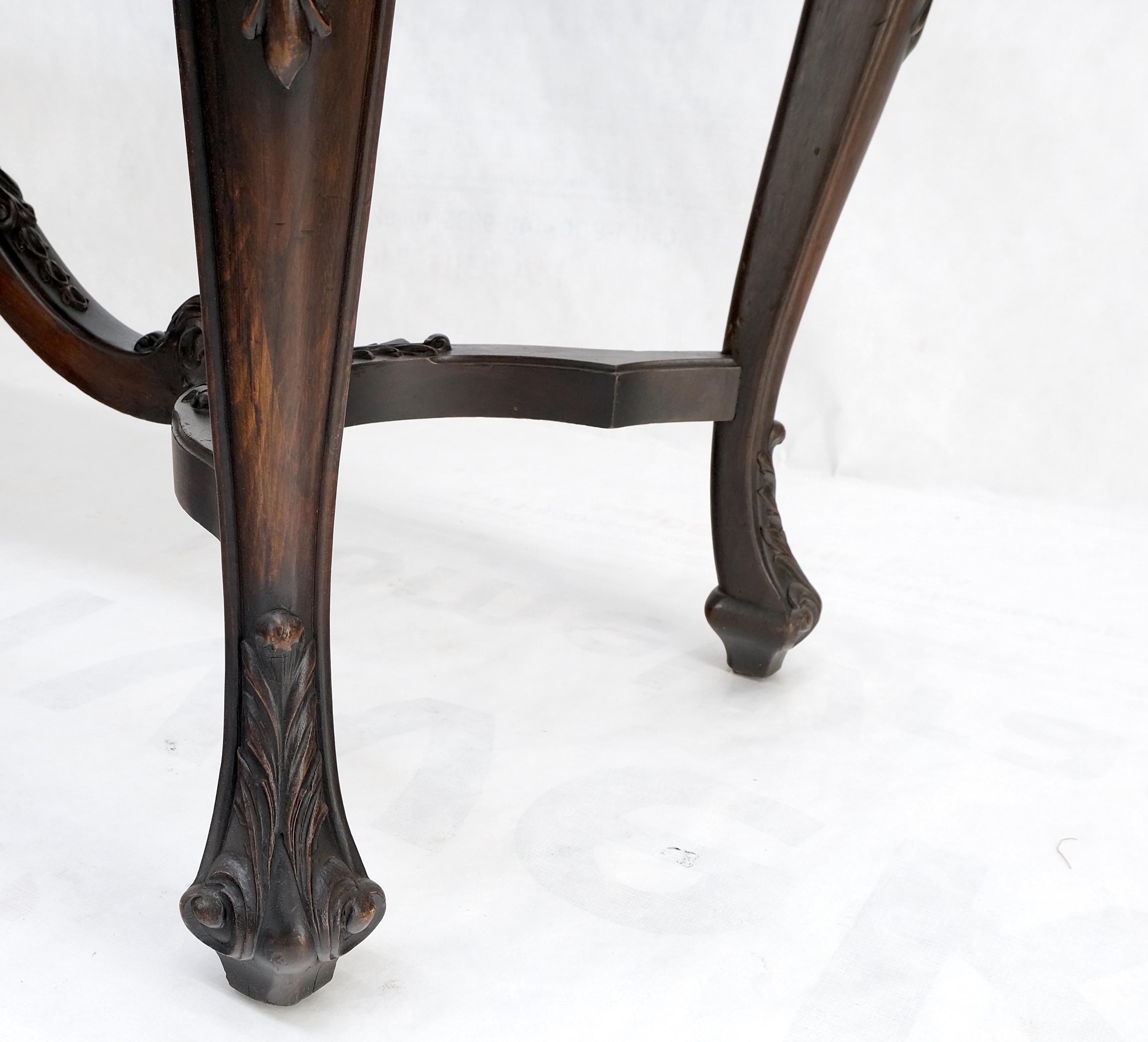 Carved Mahogany Regency Style Console Sofa Hall Table Mint! For Sale 6
