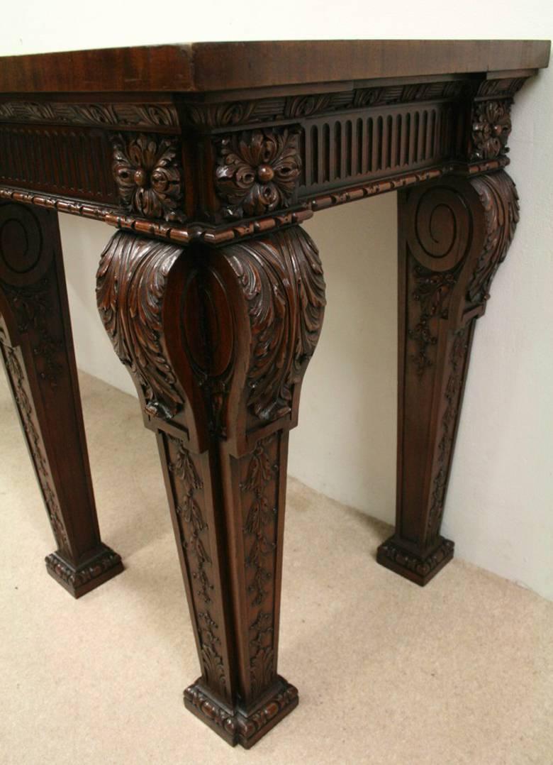 Carved Mahogany Serving Table in Manner of William Kent 5