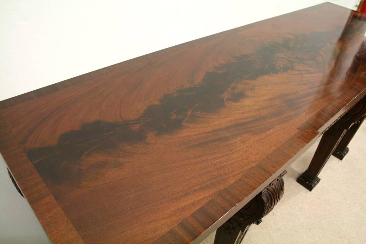 George III Carved Mahogany Serving Table in Manner of William Kent