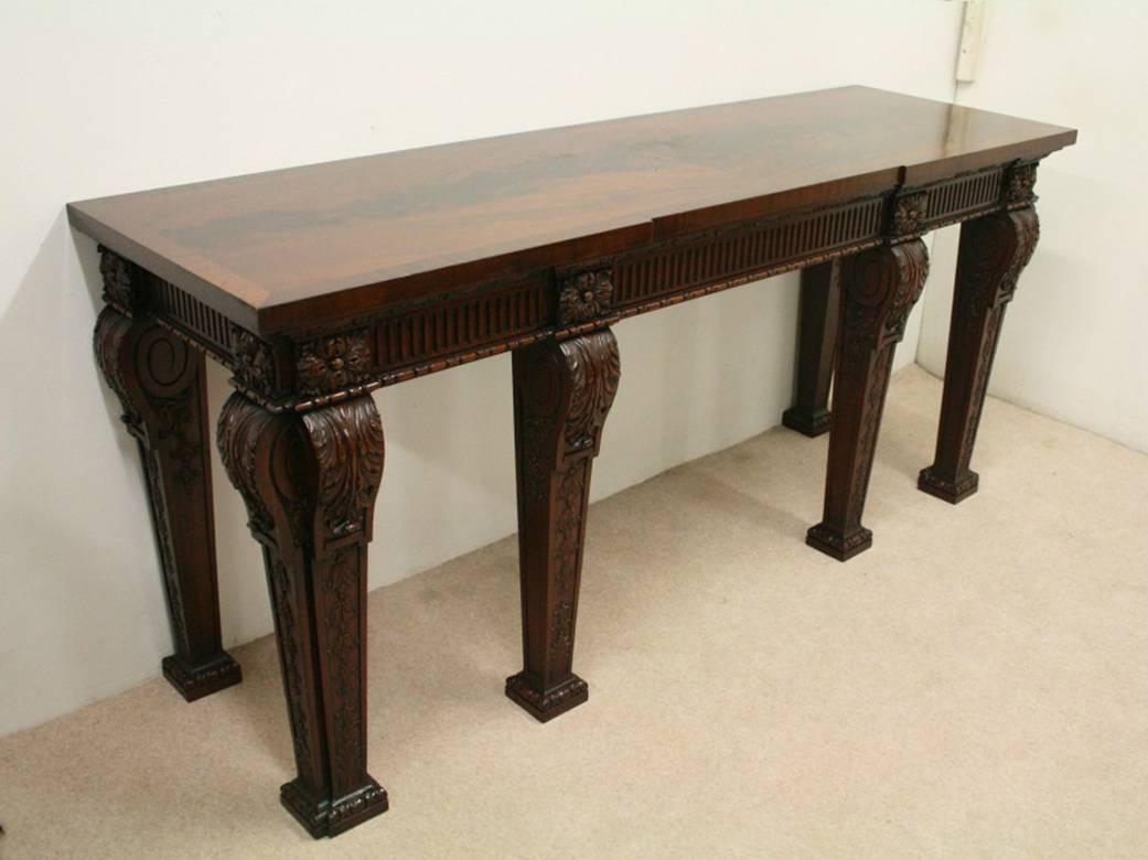 Carved Mahogany Serving Table in Manner of William Kent 1