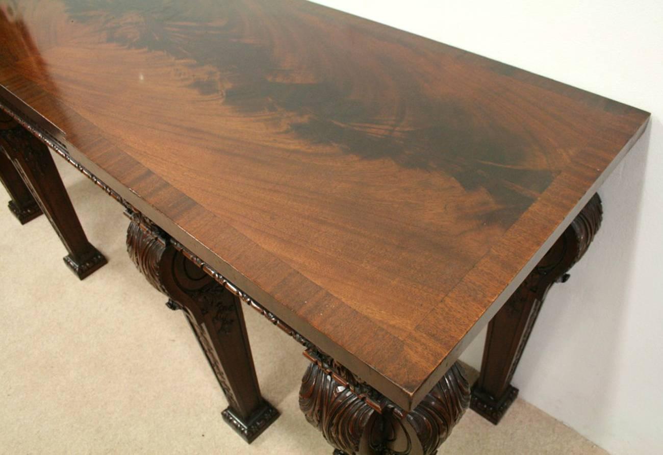 Carved Mahogany Serving Table in Manner of William Kent 3