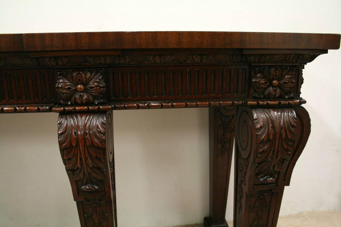 Carved Mahogany Serving Table in Manner of William Kent 4