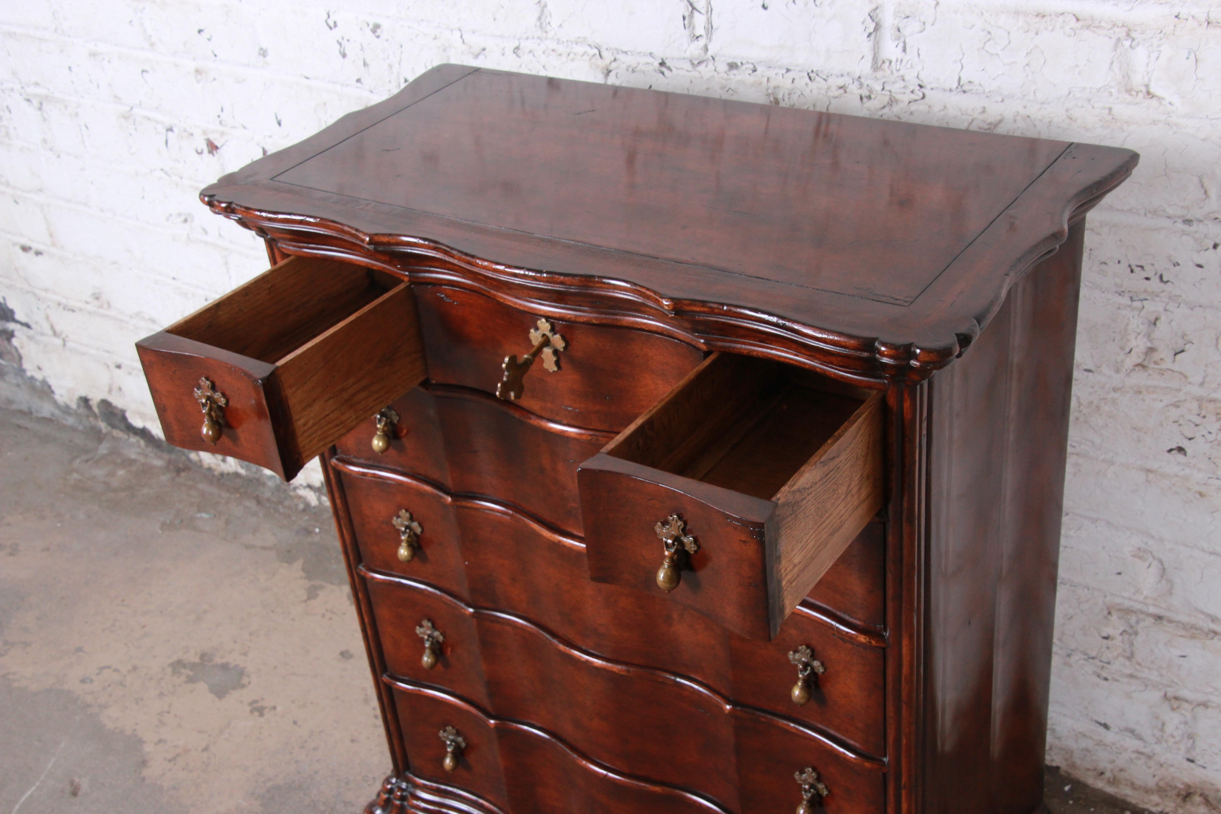 Carved Mahogany Seven-Drawer Bachelor Chest 3