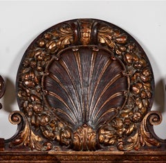 Carved Mahogany Shell Headboard