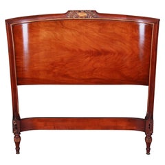 Carved Mahogany Twin Headboard by Irwin, circa 1940s