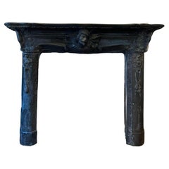 Antique Carved Marble Austrian fireplace