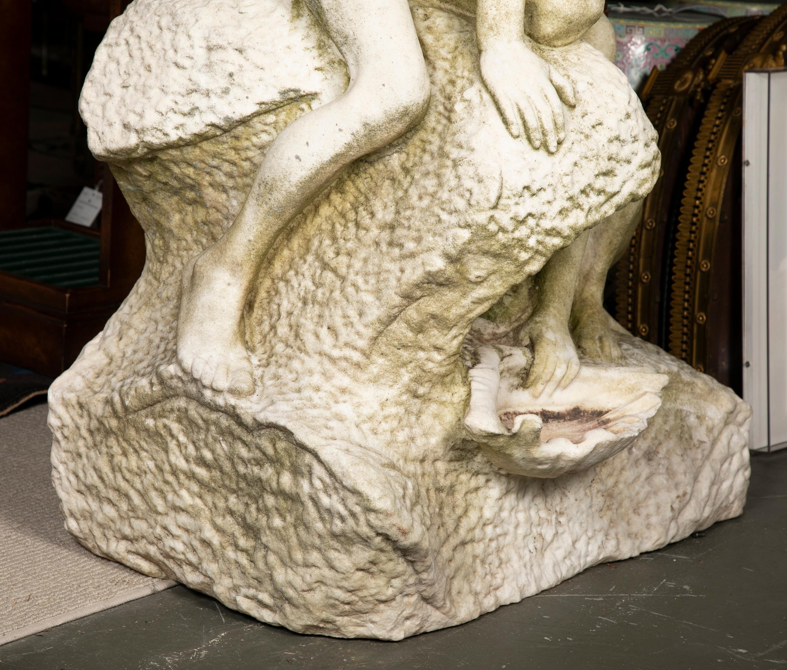 Carved Marble Fountain Sculpture 4