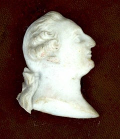 Carved Marble Miniature of King Louis XVI, Early 19th Century