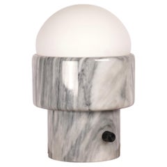 Modernistische Tischlampe aus geschnitztem Marmor, circa 1970er Jahre