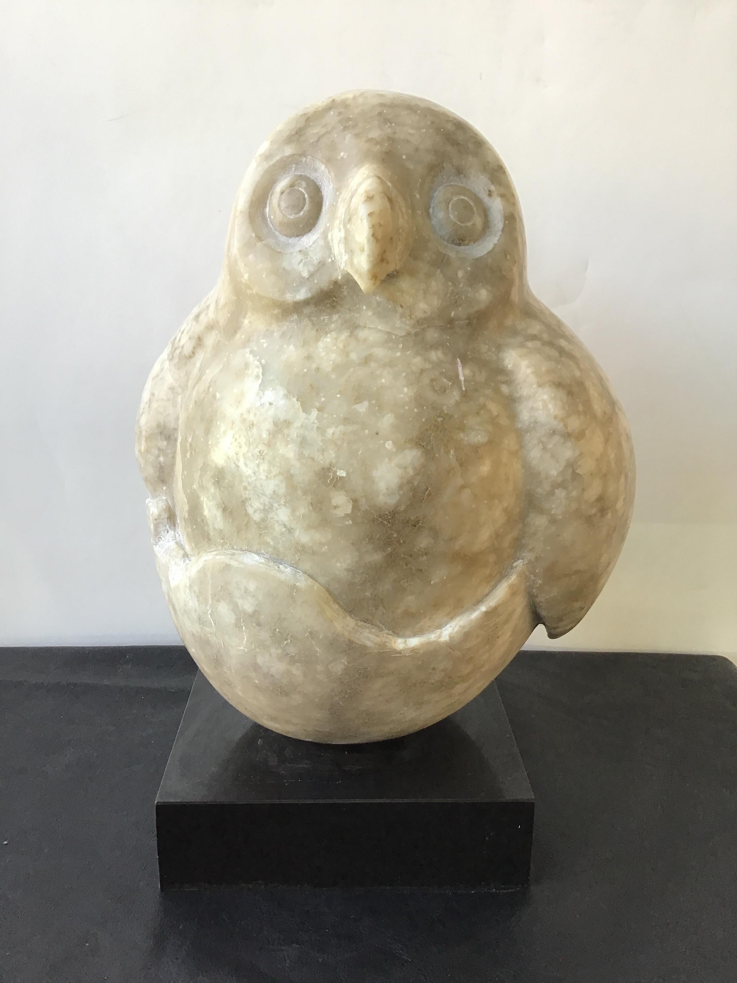 Carved Marble Owl 3