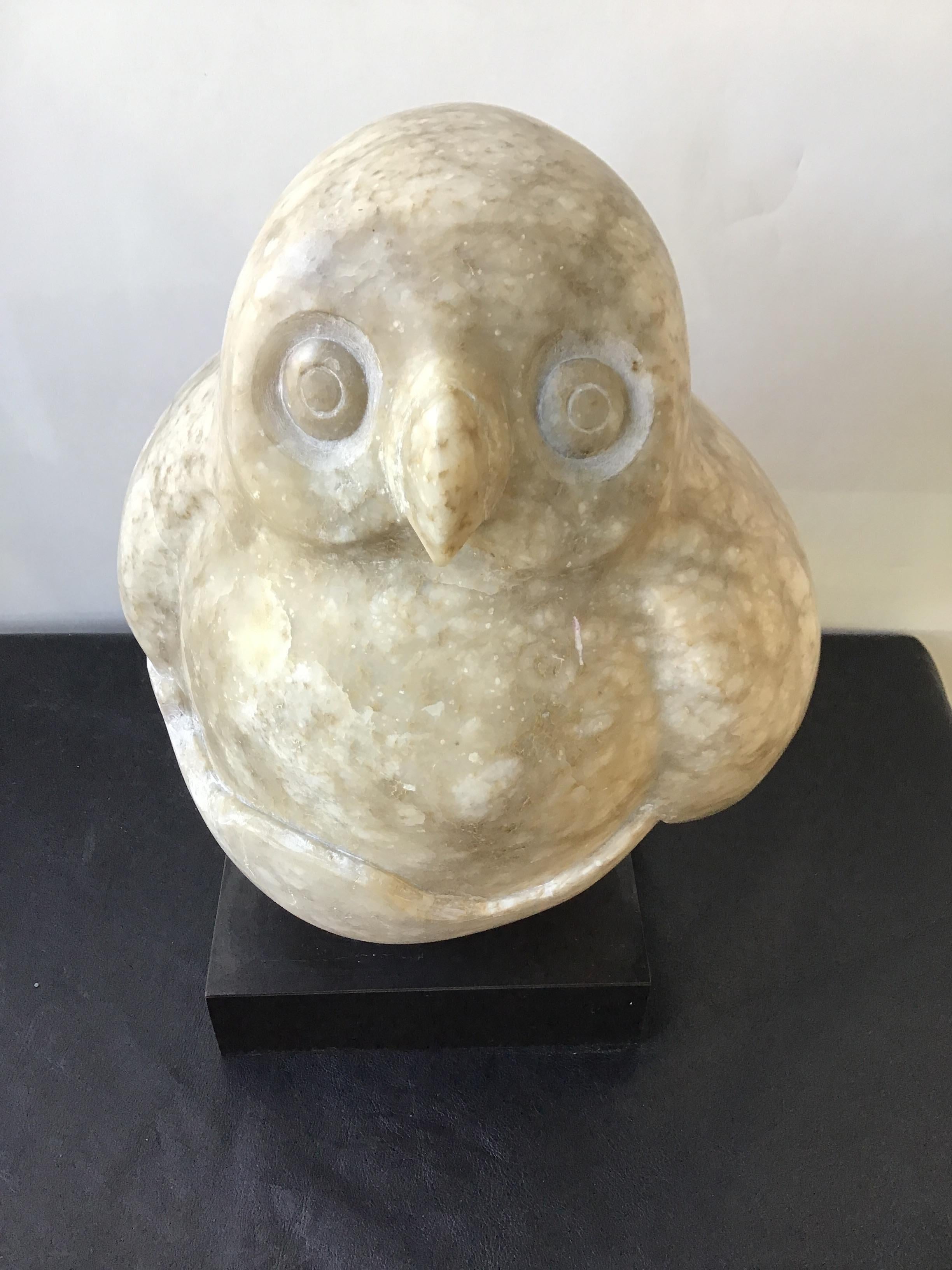 Carved Marble Owl 5