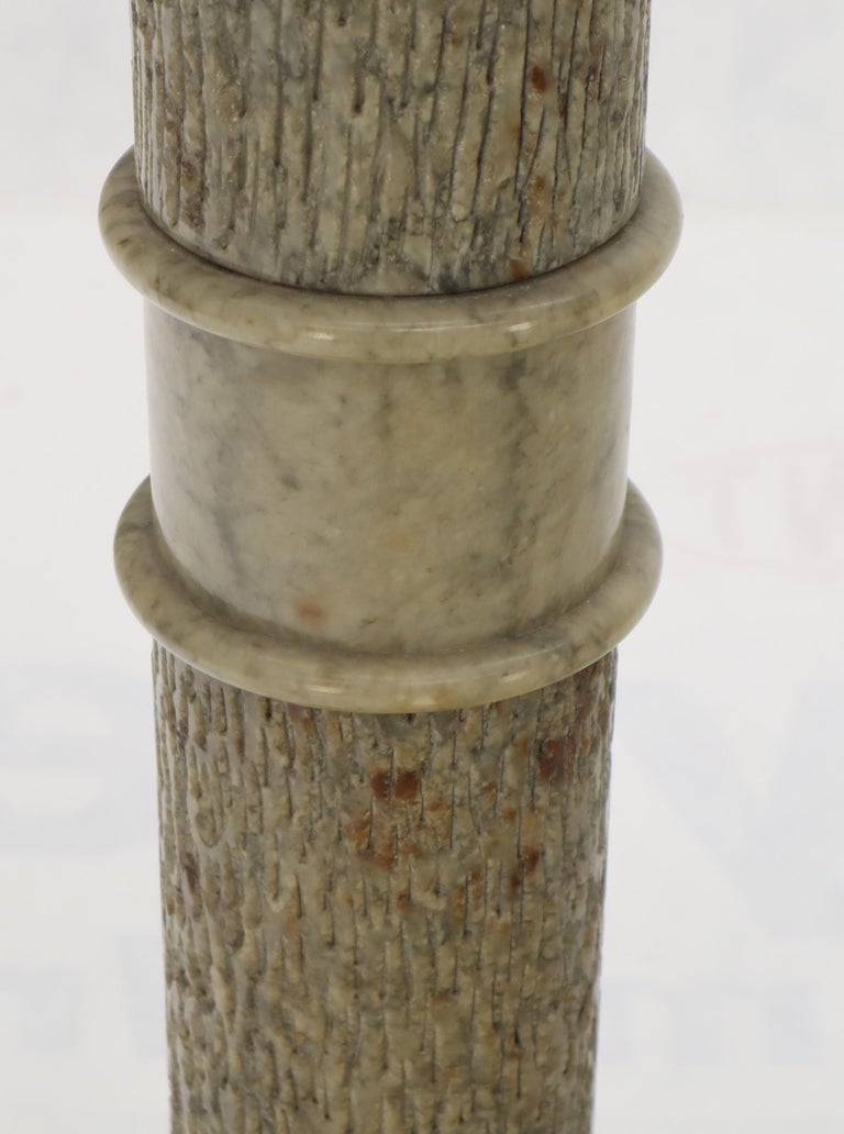 Carved Marble Square Top Pedestal Octagon Shape Base at 1stDibs