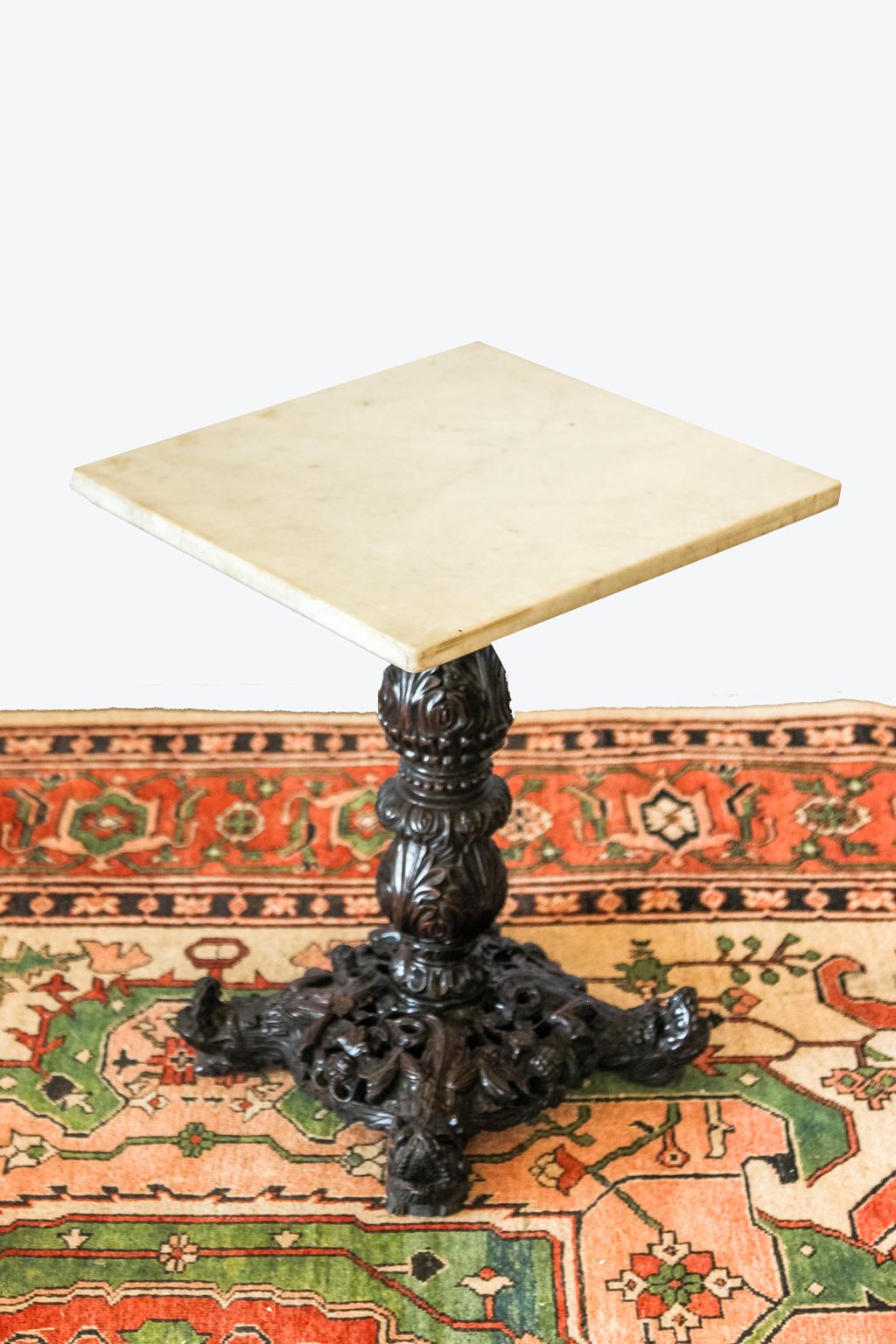 Carved Marble-Top Table 2