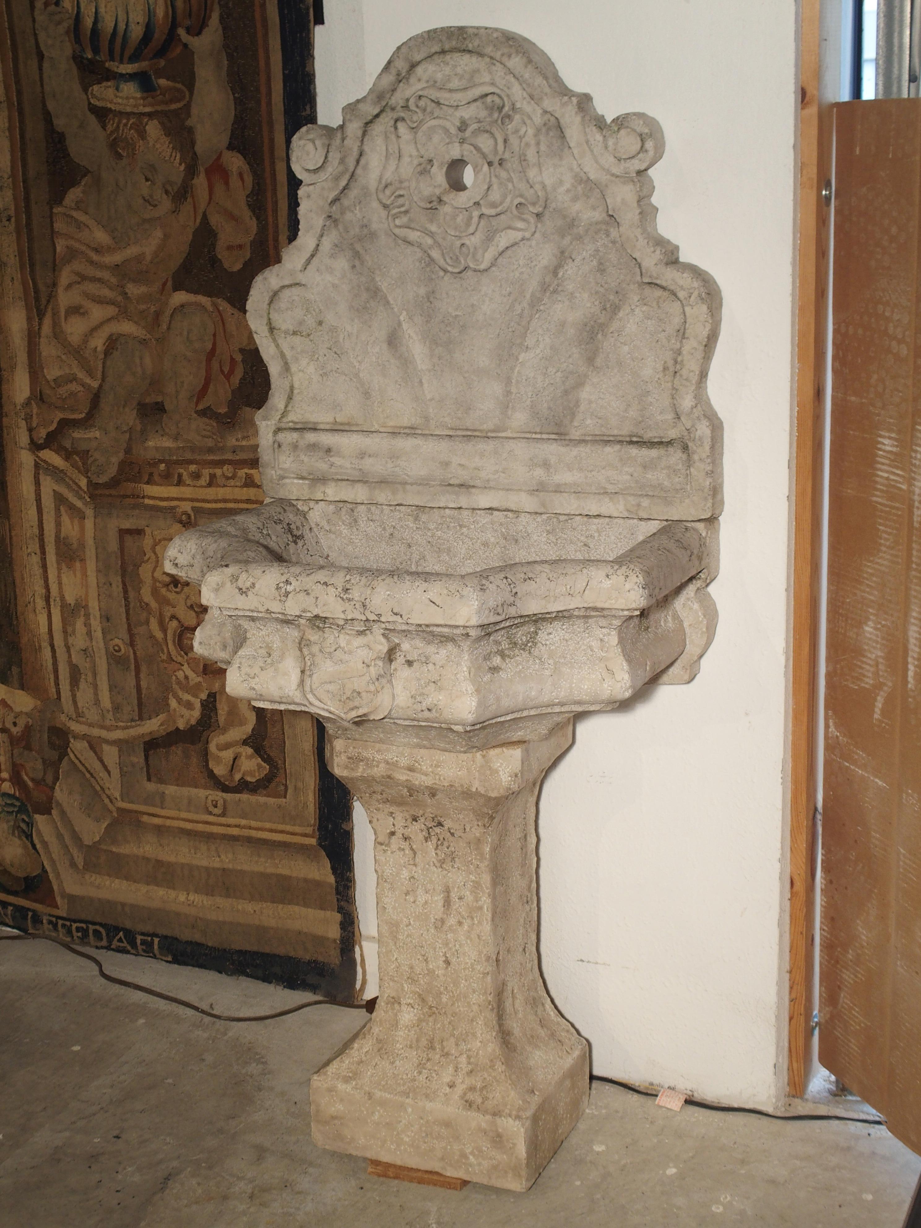 Carved Marble Wall Fountain from Veneto Italy 4