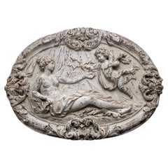 Geschnitztes Medaillon mit Venus, 19. Jahrhundert