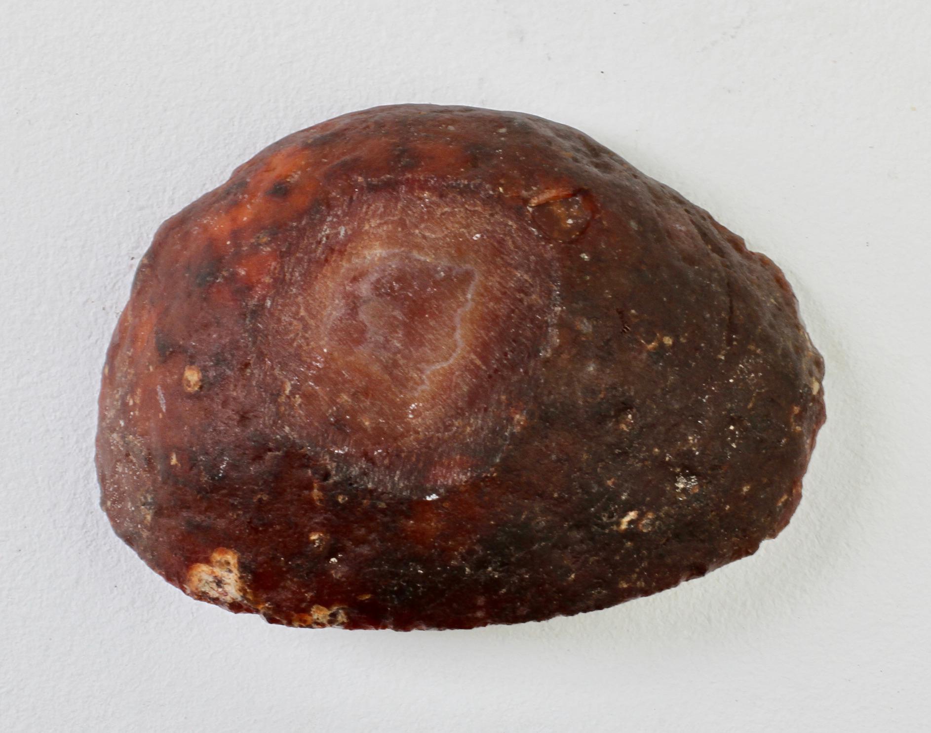 Geschnitzt Mitte des Jahrhunderts Brown Achat Crystal Stone Organic Dish, Vide-Poche oder Aschenbecher (Organische Moderne) im Angebot