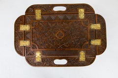 Carved Miniature Butler Tray Table