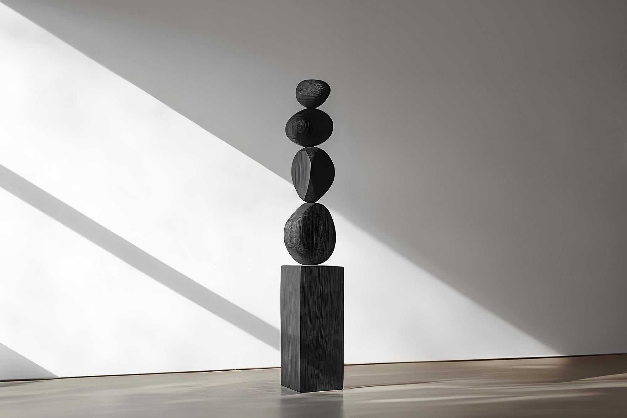 Carved Modern Totem in Dark Black Solid Wood Elegance, Still Stand No95


——

Joel Escalona's wooden standing sculptures are objects of raw beauty and serene grace. Each one is a testament to the power of the material, with smooth curves that flow