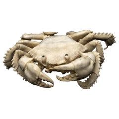 Carved Moose Antler Crab