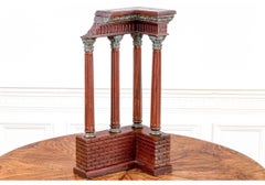 Carved Neoclassical Wood And Bronze Architectural Element After Grand Tour