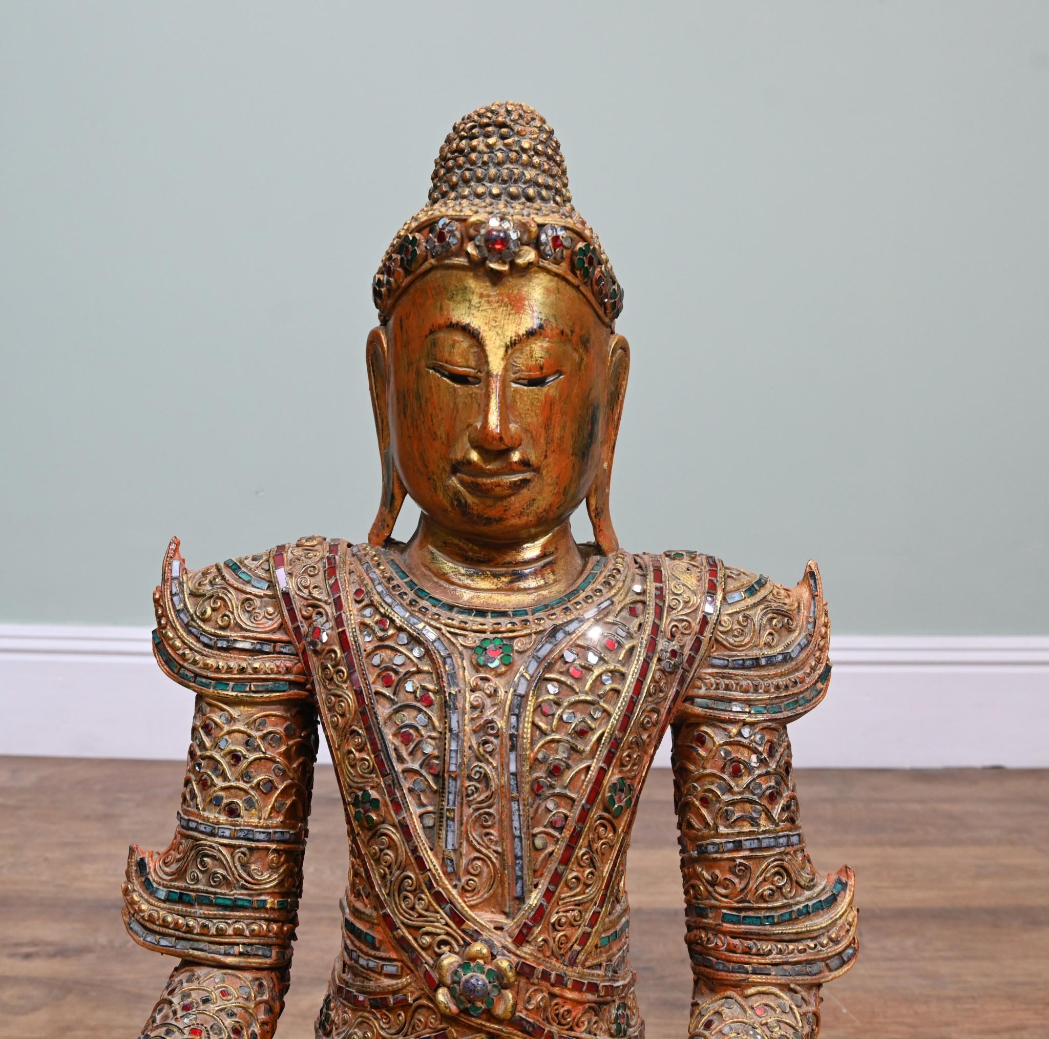 Estatua de Buda nepalí tallada Postura de Meditación del Loto Budista en venta 6