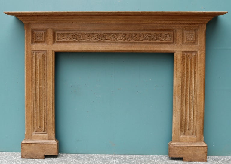 Carved Oak Antique Mantel For Sale at 1stDibs oak mantel for sale