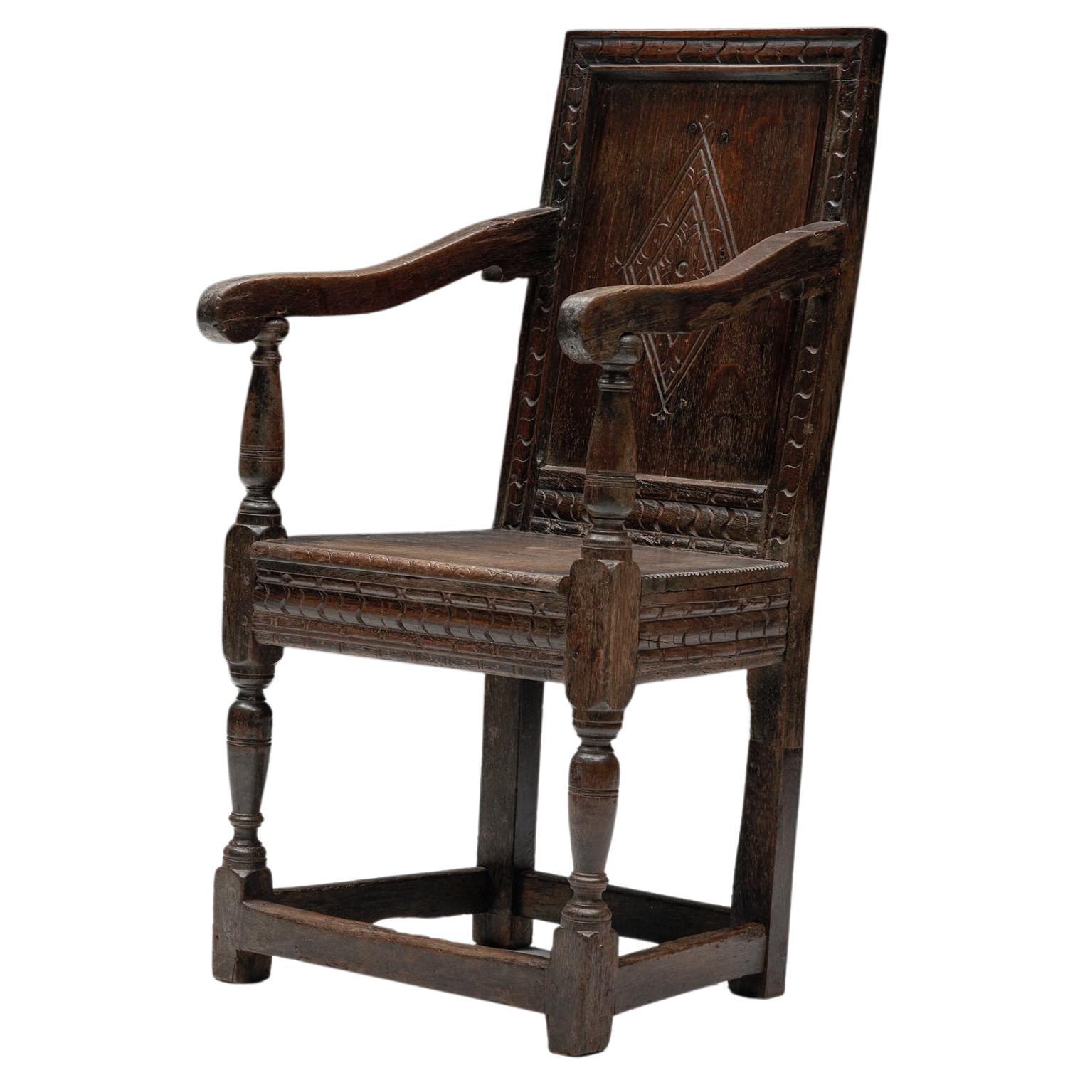 17th Century Jacobean Oak Chair For Sale at 1stDibs jacobean chairs