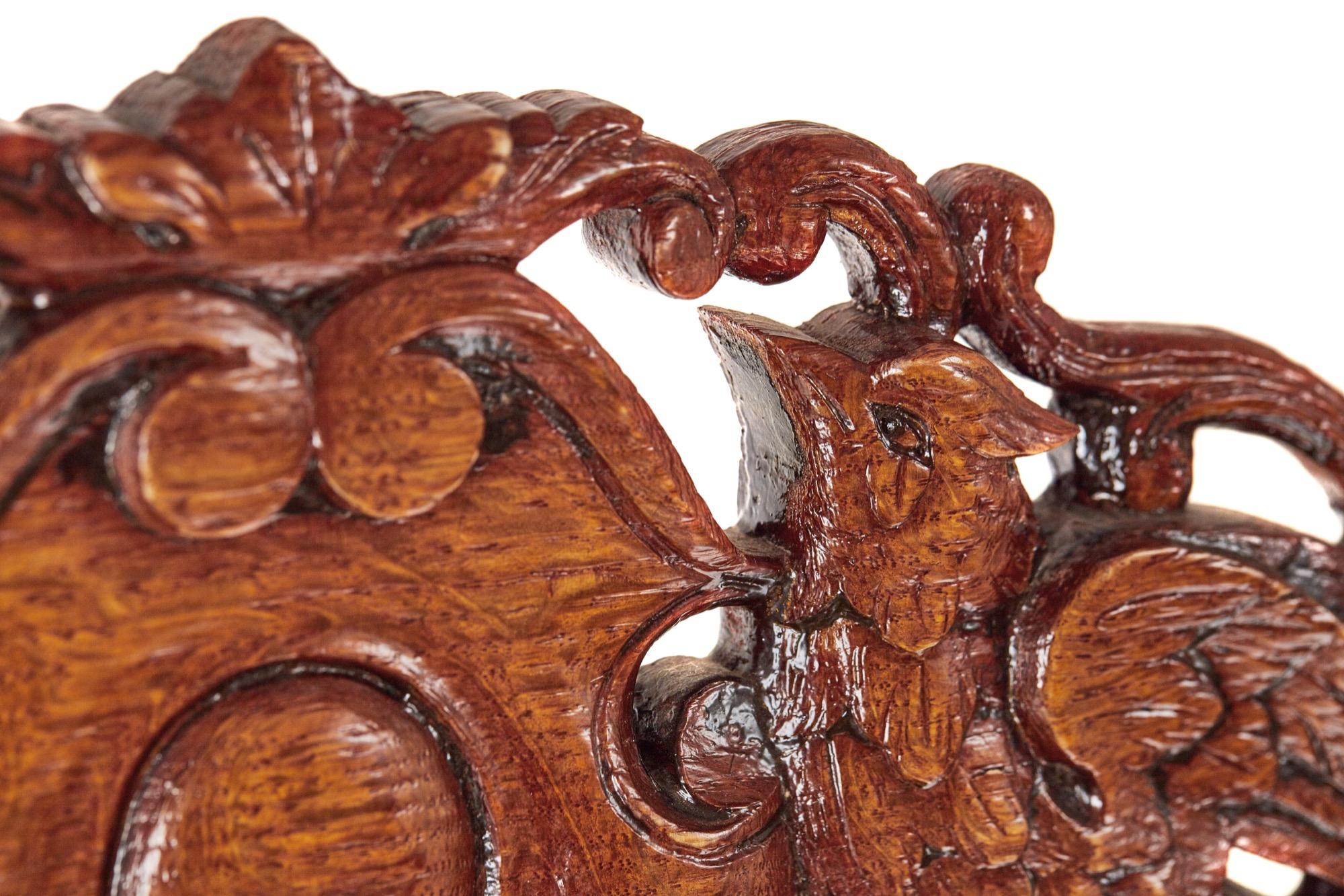 Carved Oak Baronial Throne Chair For Sale 1