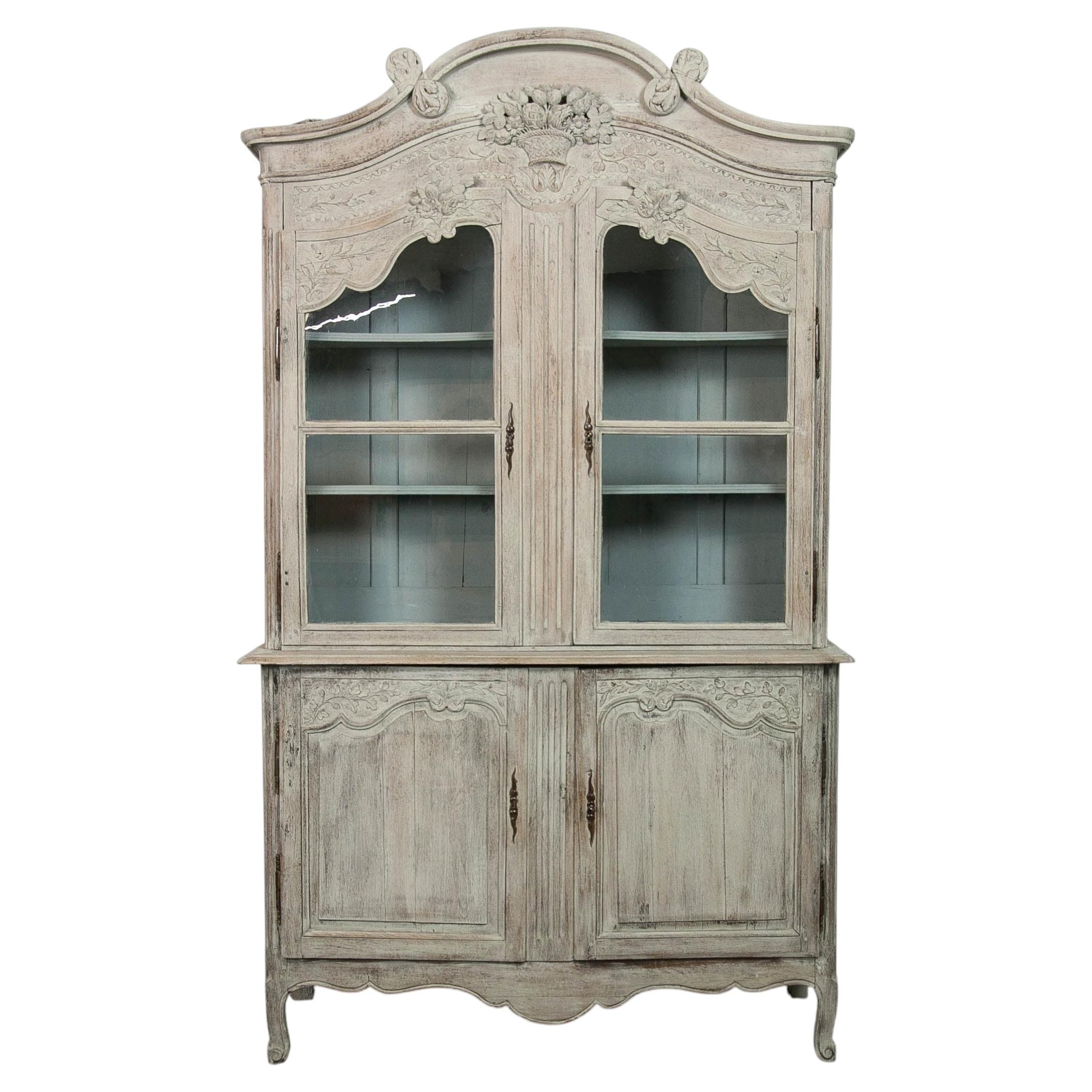 Antique Louis XIV Buffet Deux Corps, Carved Oak, France, Circa 1860