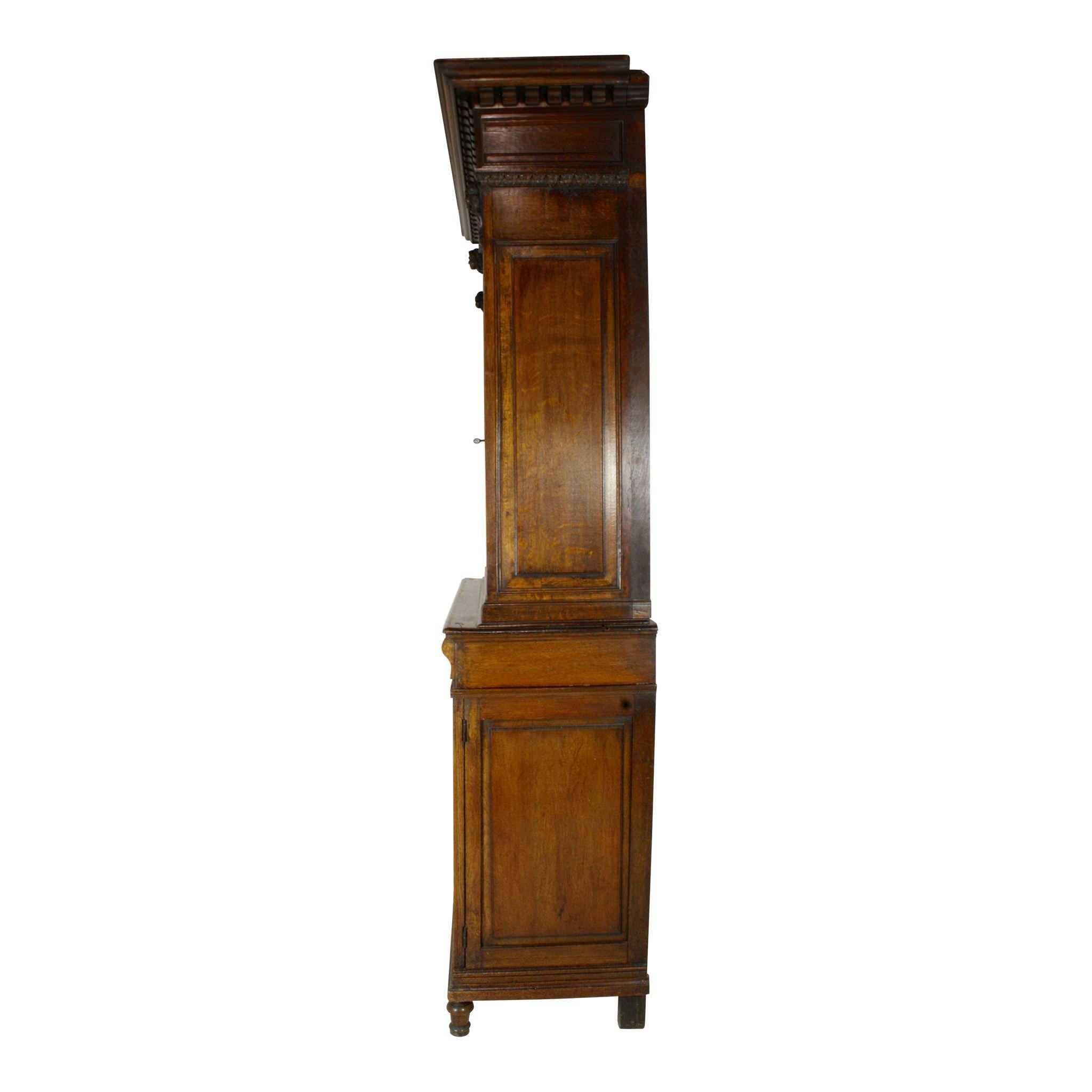 oak dining hutch