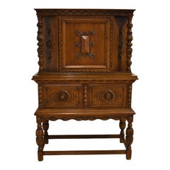 Carved Oak Cabinet, by Rockford Chair & Furniture Company