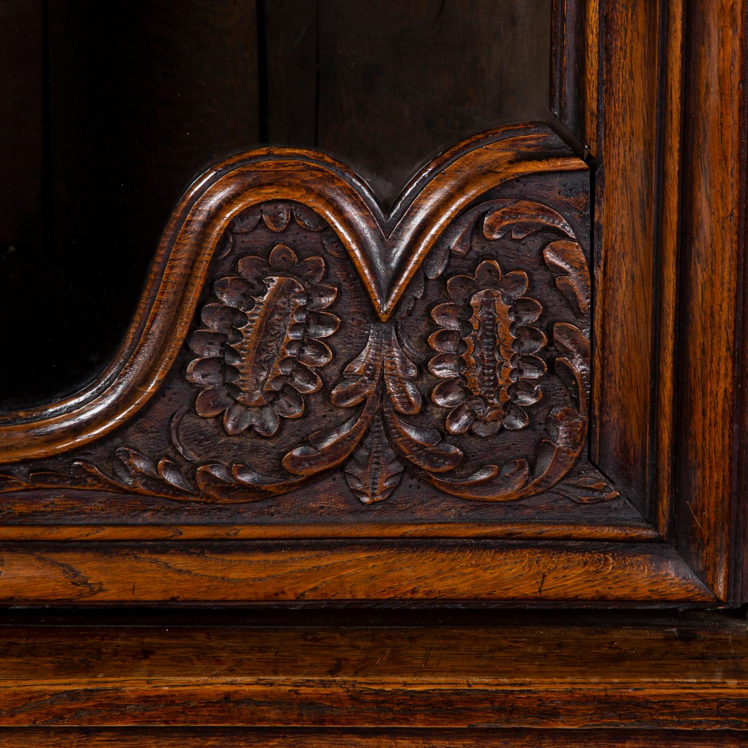 Carved Oak Cabinet 