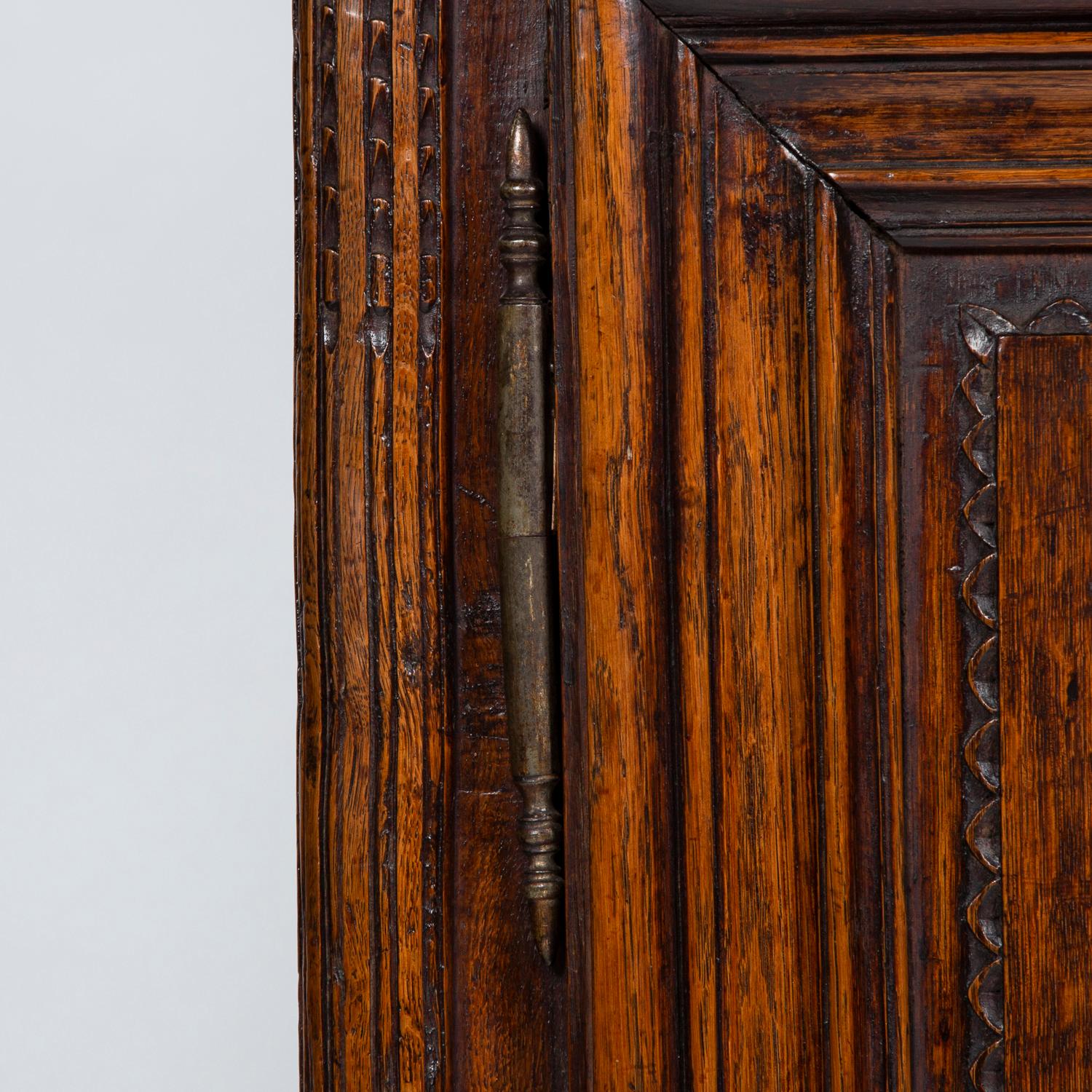 Carved Oak Cabinet 