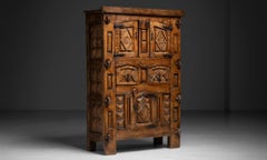 Carved Oak Cabinet, France 1780