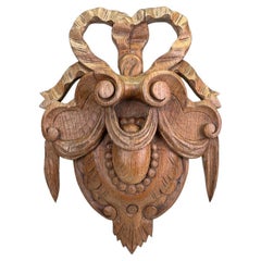 Cartouche di Oak intagliato in stile Luigi XV, circa 1880