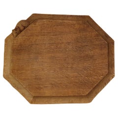 Carved Oak Cheeseboard by Robert ‘Mouseman’ Thompson