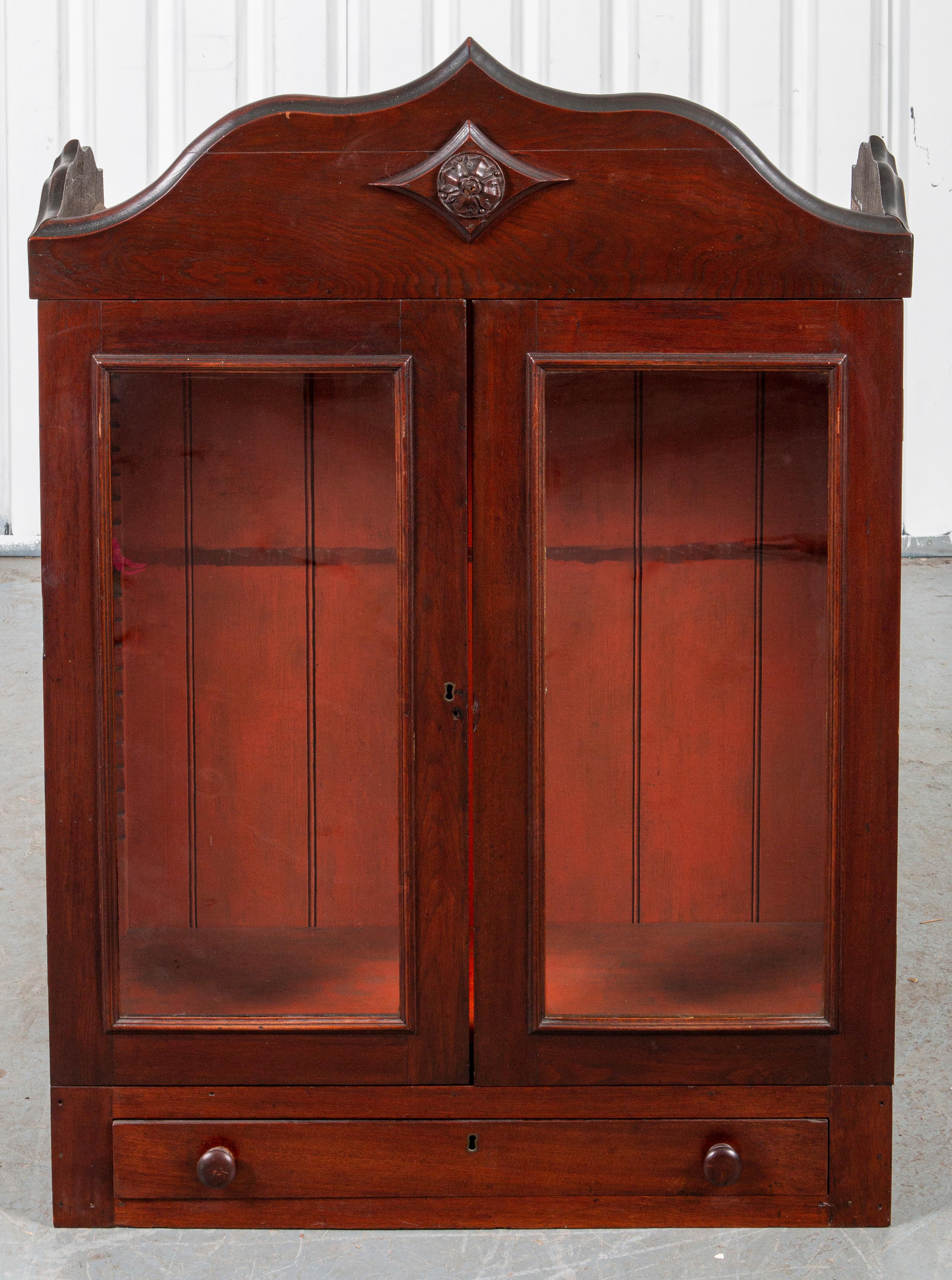 20th Century Carved Oak Cupboard For Sale