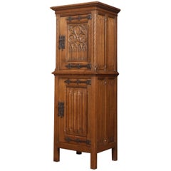 Carved Oak Cupboard of Small Proportions