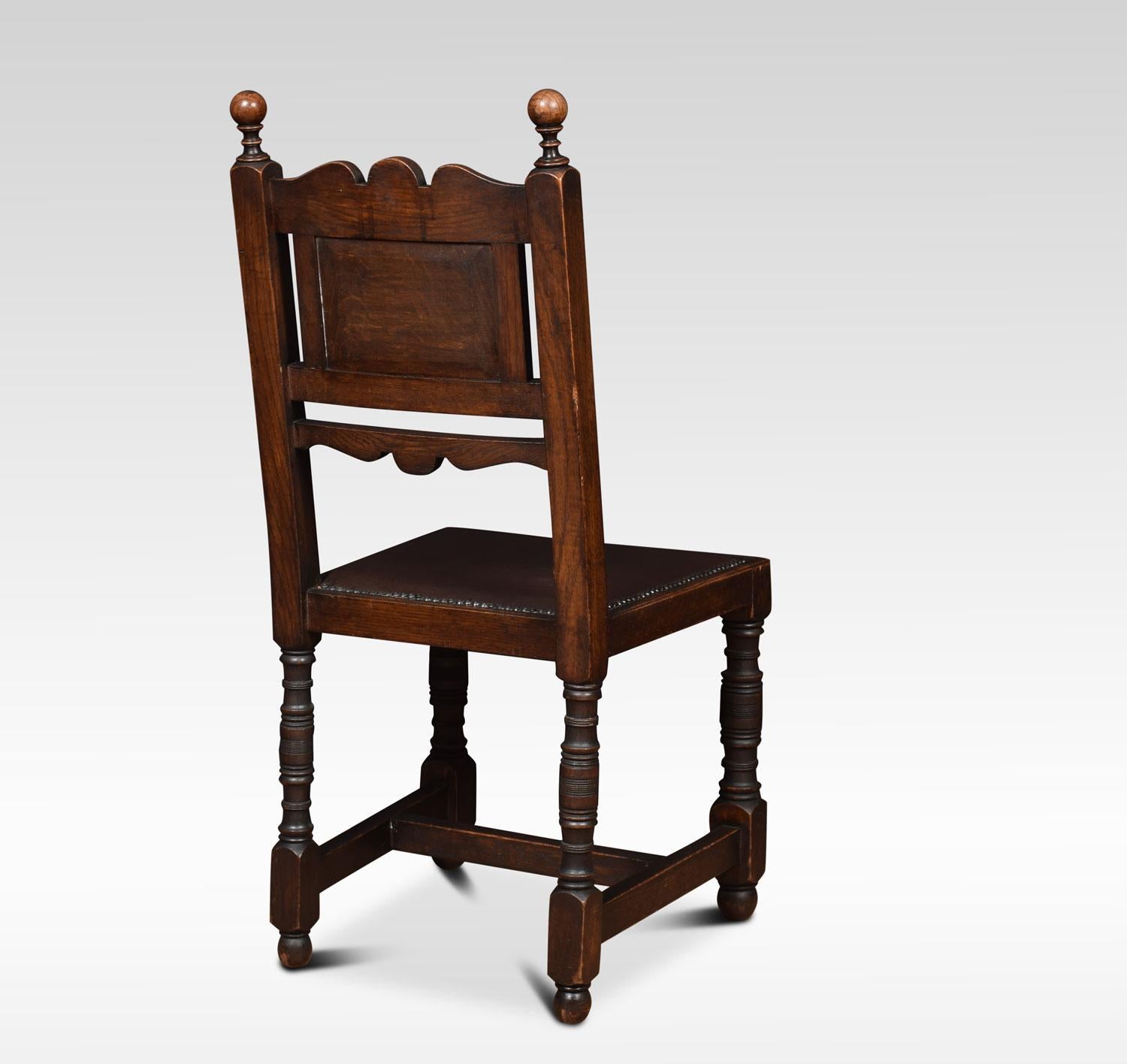 Carved Oak Dining Table and Chairs 4