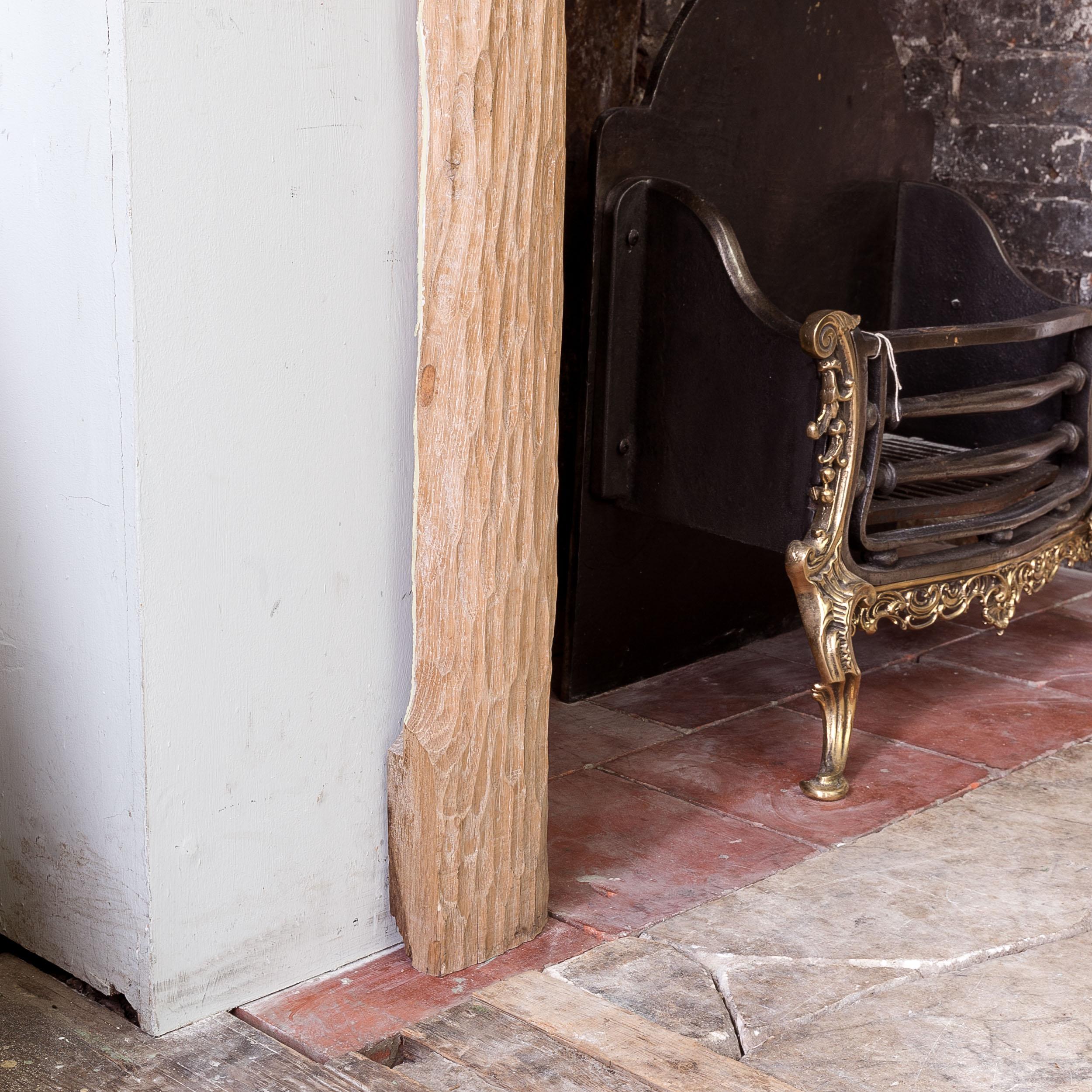 Carved Oak Fire Surround by John Makepeace For Sale 5