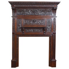 Carved Oak Fire Surround