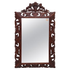 Specchio francese in Oak intagliato
