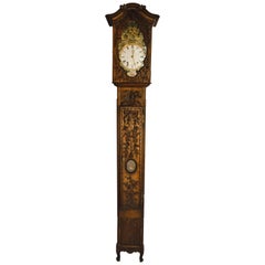 Superb Carved 18th c French Lantern Clock Case with Movement
