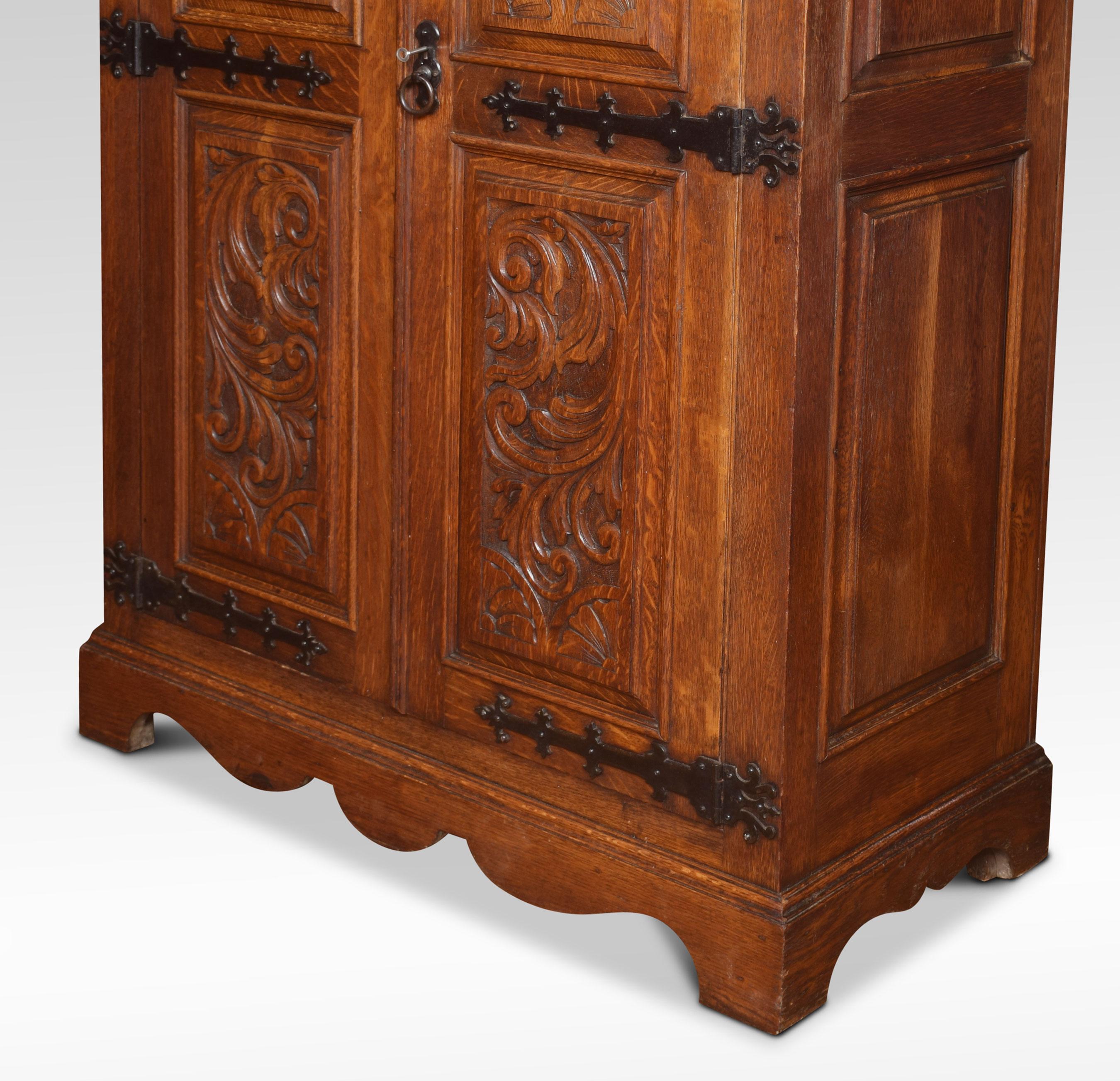 British Carved Oak Hall Robe