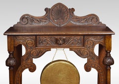 Carved Oak Hall Table