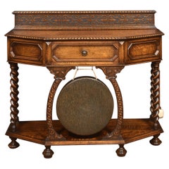 Carved Oak Hall Table