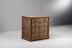 Carved Oak Jacobean Revival Chest of Drawers, English, 19th Century