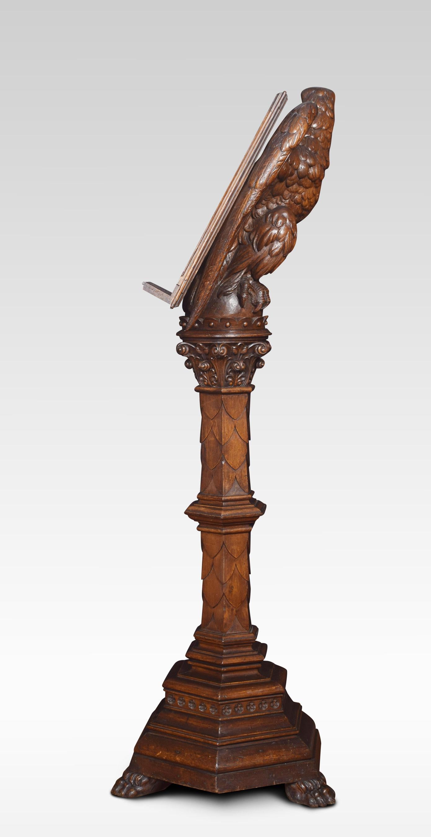 British Carved Oak Lectern