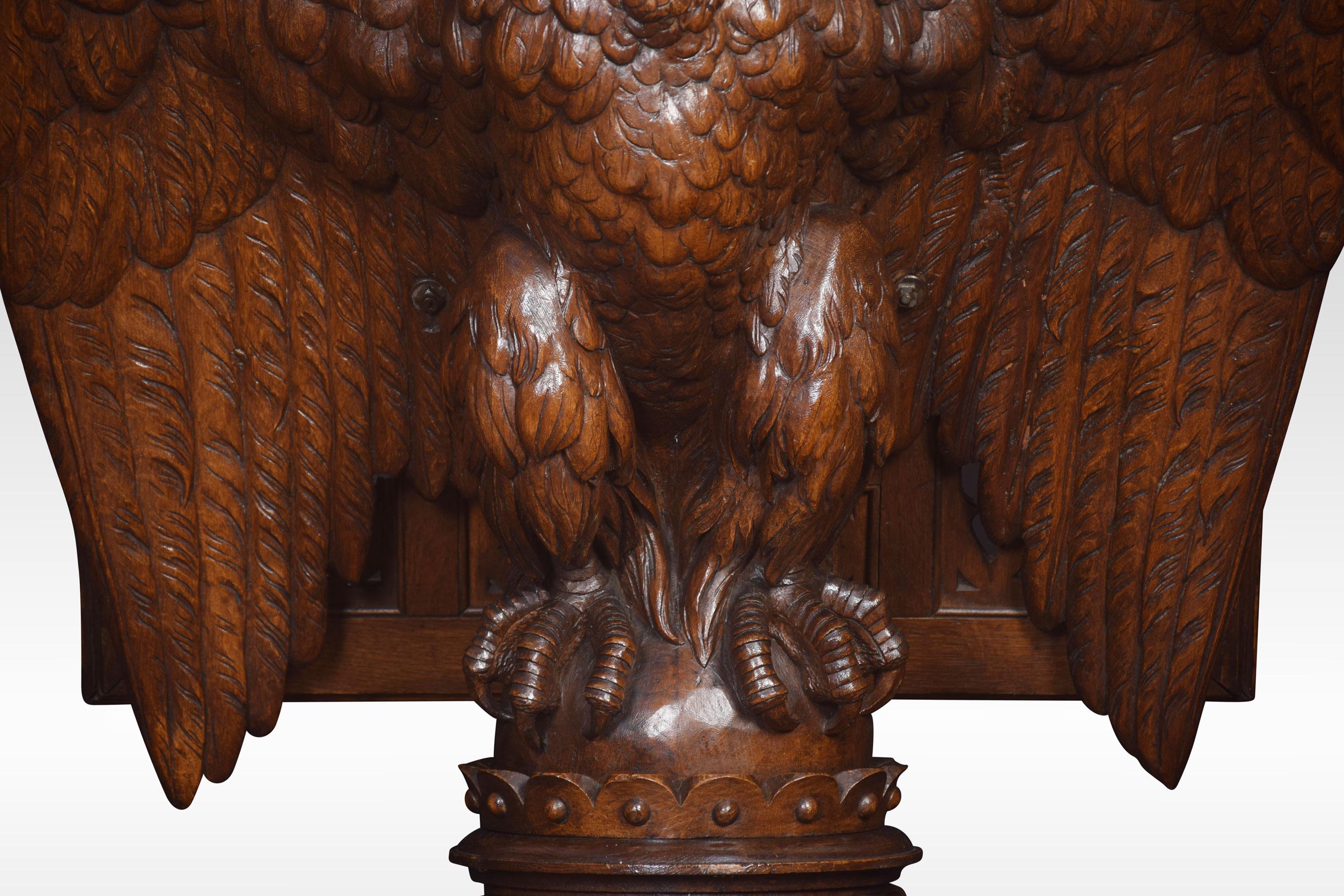 Carved Oak Lectern 1