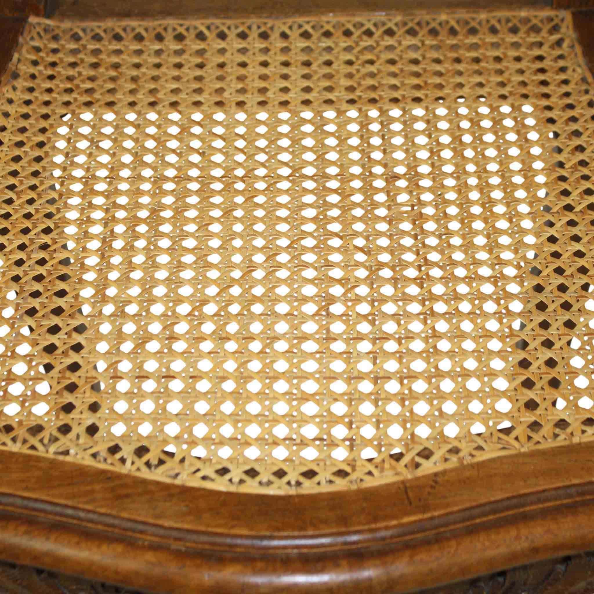 Carved Oak Louis XV Dining Room Table and Chairs, Seven Piece Set, circa 1890 In condizioni buone in vendita a Evergreen, CO